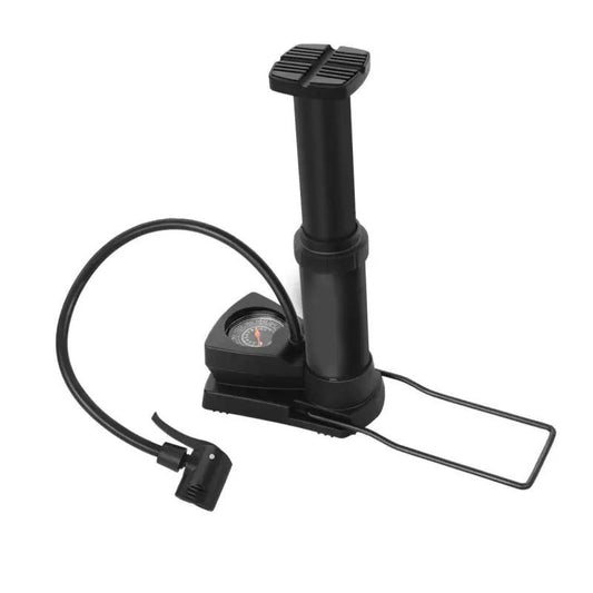 Wukusy 488 Mini Foot Pump Inflator for bike and car, compact automotive foot pump with foot pedal for quick inflation.