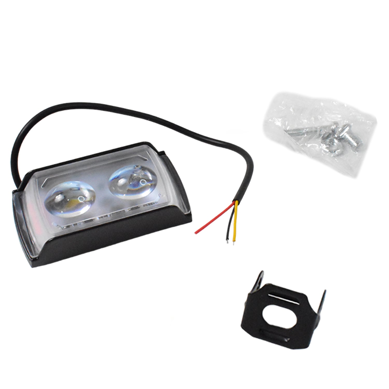 Wukusy 6-mode LED automotive spotlight with double lens, ultra-mini size, versatile fog light for vehicles.
