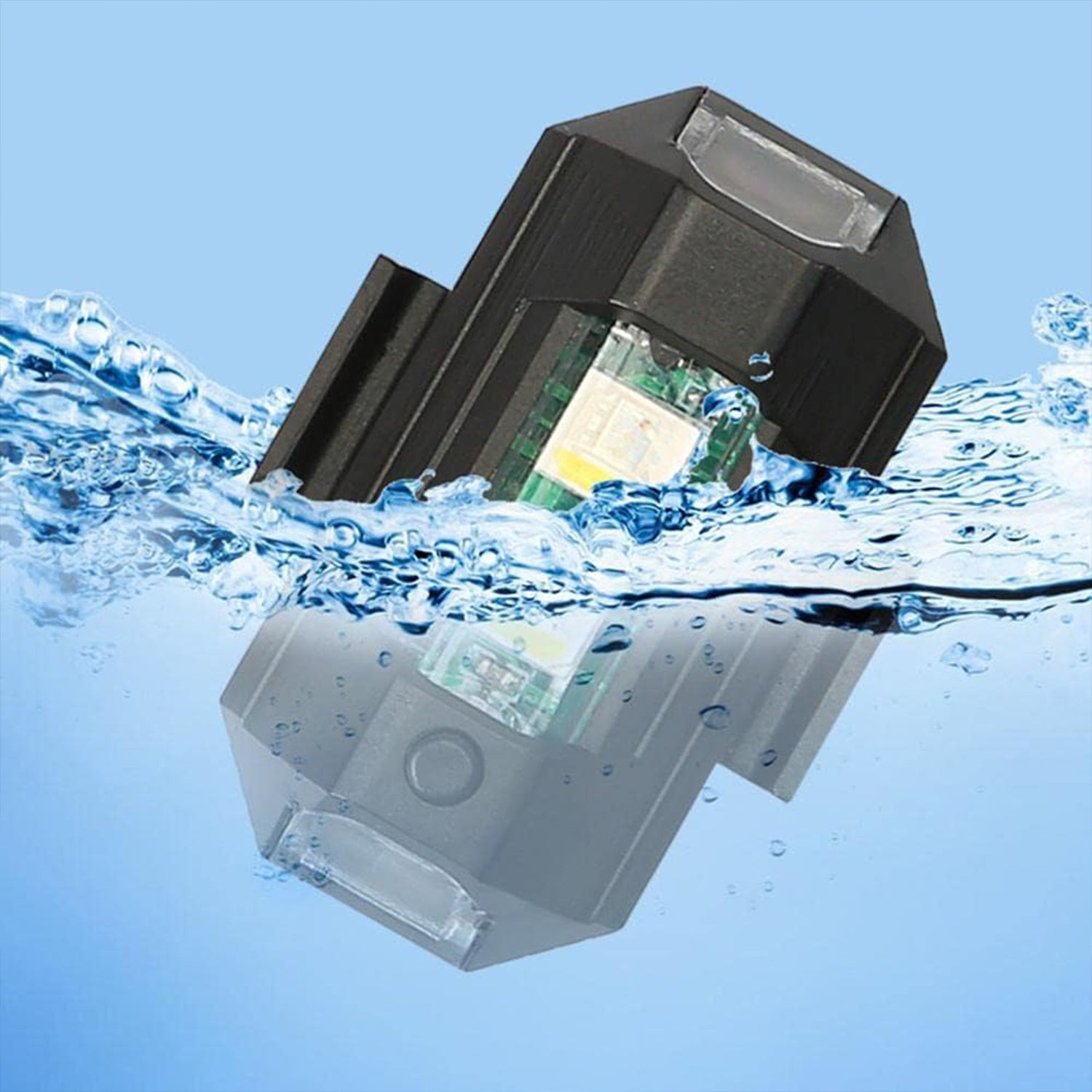 Wukusy Mini LED Strobe Lights for vehicles, waterproof, RGB color, lightweight, USB rechargeable, anti-collision drone and bike lights.