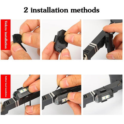 Wukusy Mini LED Strobe Lights waterproof, RGB automotive lights for bikes, motorcycles, and vehicles with multi-color options.