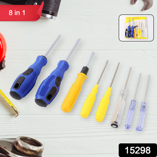 Wukusy 8-in-1 automotive hand tool kit with steel and plastic hammer, screwdriver, and tape measure for versatile repairs