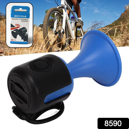 Wukusy bicycle air horn, electronic 120dB loud bell with waterproof design, long standby button, battery operated for adult bikes.