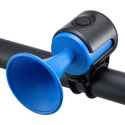 Wukusy Bicycle Air Horn, 120dB loud electronic bell with waterproof design, long standby, battery operated, for adult bicycles.