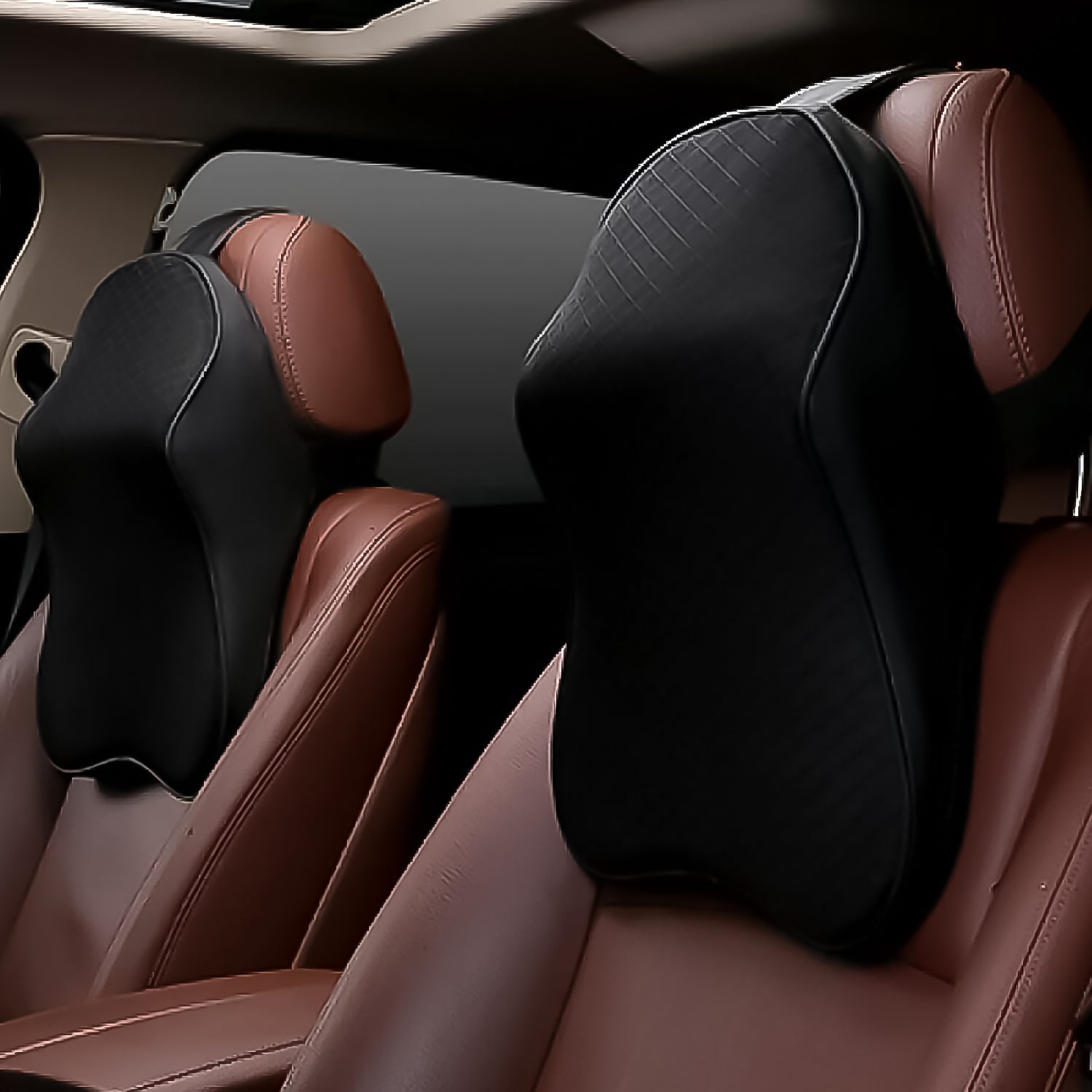 Wukusy automotive memory foam car neck pillow for head and neck support, designed for comfortable driving and seat protection.