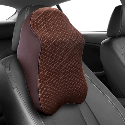Wukusy automotive car neck pillow with memory foam for head and neck support during driving, designed for car seat comfort.
