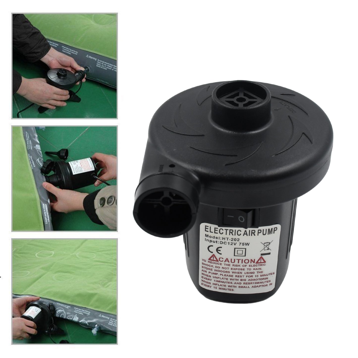 Wukusy 9080a multi-purpose electric air pump for inflating and deflating sofa beds, pools, tubes, toys, and air bags.