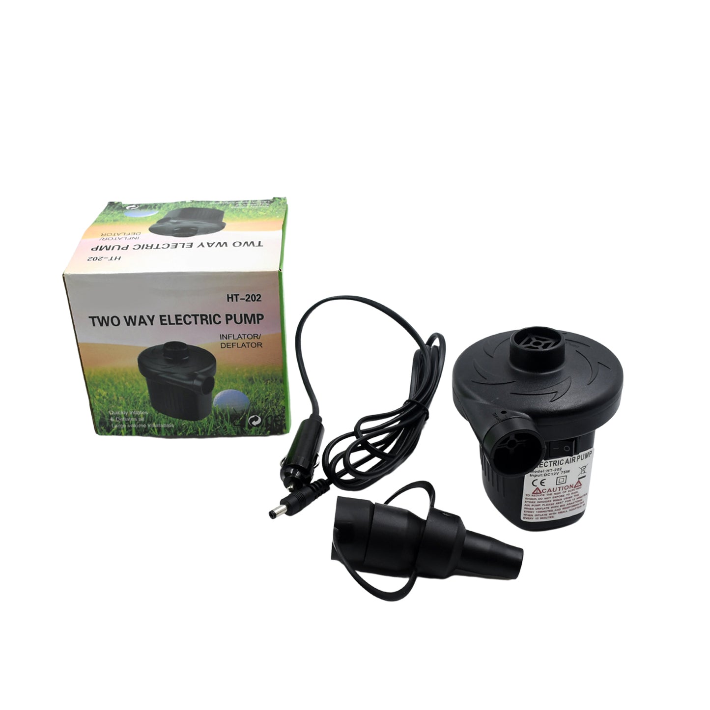 Wukusy 9080a electric air pump for inflating sofa beds, swimming pools, tubes, toys, and air bags, without valve adaptors.