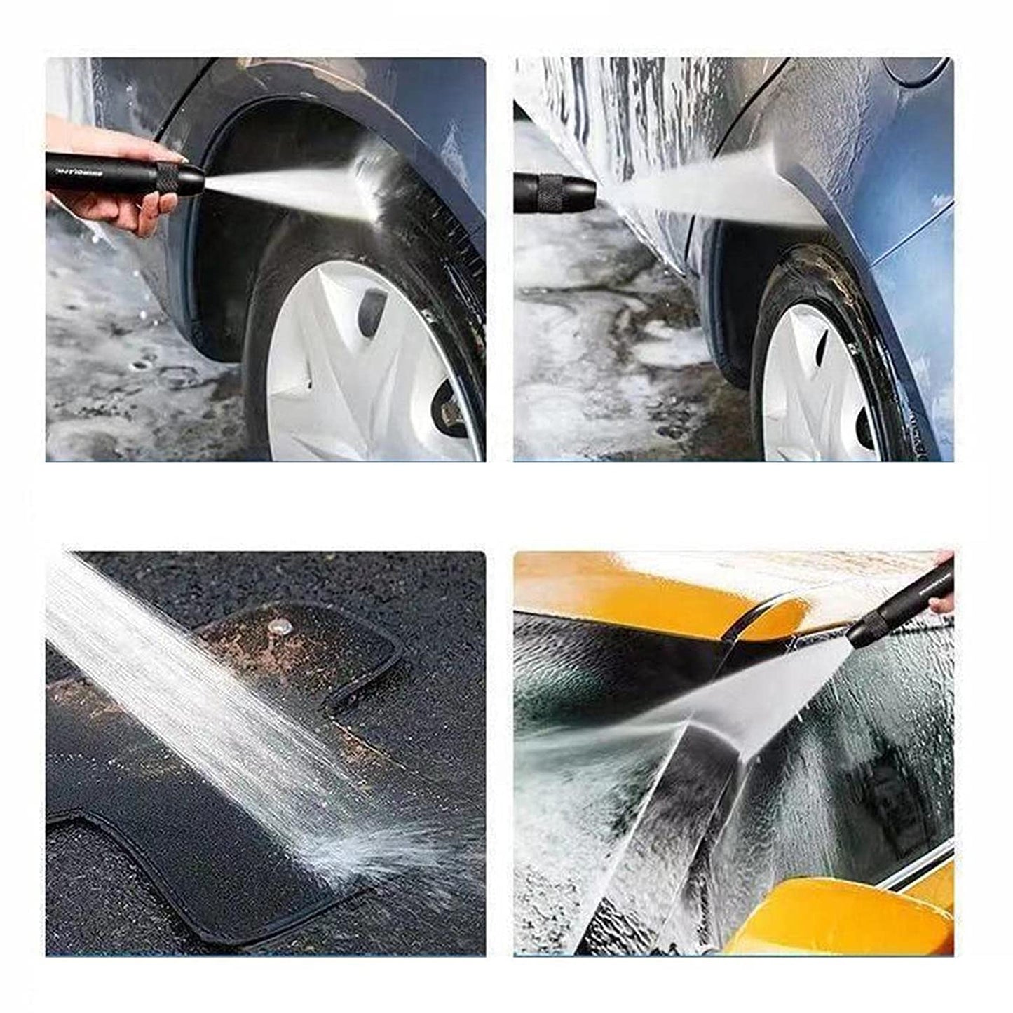 Wukusy 9090 high-pressure water gun nozzle for car wash and garden spraying, made of durable alloy material.
