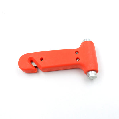 Wukusy automotive safety hammer with car window breaker and seatbelt cutter, emergency rescue tool for vehicle safety.