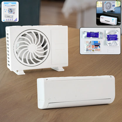 Wukusy solar-powered car air freshener with built-in perfume diffuser, designed for dashboard and AC vent use in vehicles.