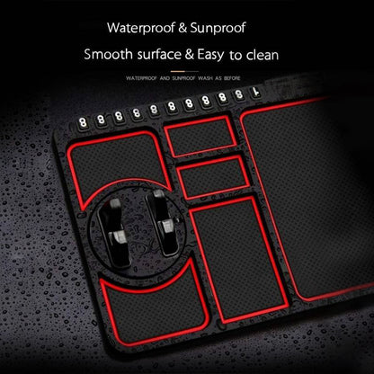 Wukusy automotive car dashboard mat with built-in mobile phone holder and mount for secure smartphone placement.