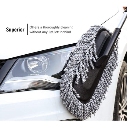 Wukusy automotive car dust brush for gentle and efficient cleaning of interior and exterior surfaces, 1-piece cleaning tool.