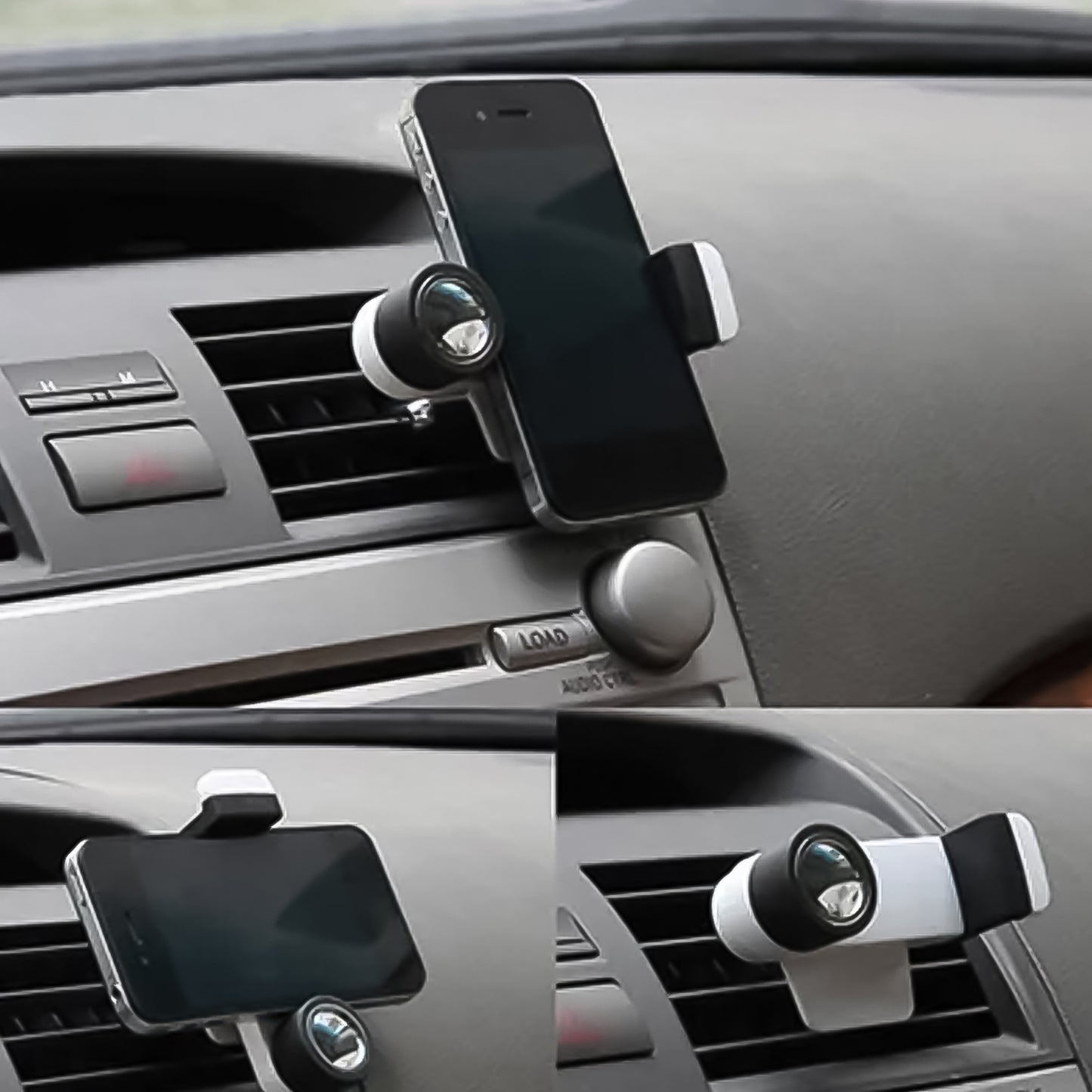 Wukusy automotive car phone holder with 180-degree rotating design, securely mounted for easy access during driving