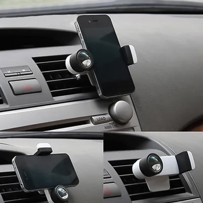 Wukusy automotive car phone holder with 180-degree rotating design, securely mounted for easy access during driving