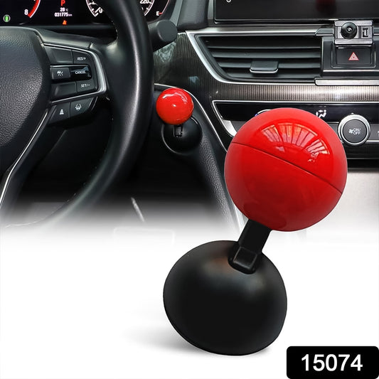 Wukusy automotive push start button rocker cover with ball design, black plastic, for car ignition system, 1 piece.