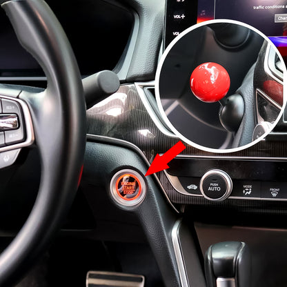 Wukusy automotive push start button rocker cover with ball design, single piece for car ignition switch protection.
