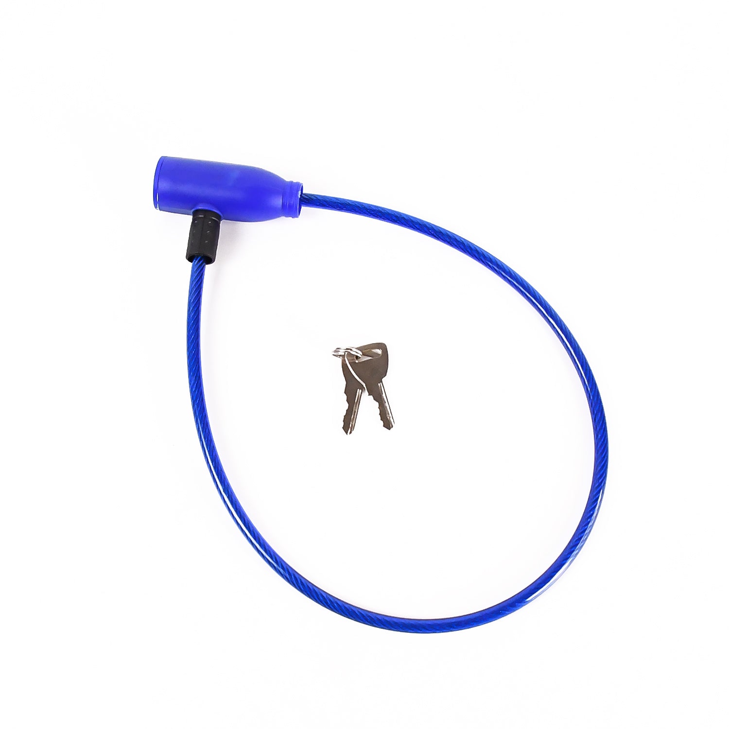 Wukusy heavy-duty automotive steel cable safety lock with two keys, designed for secure locking and versatile use.