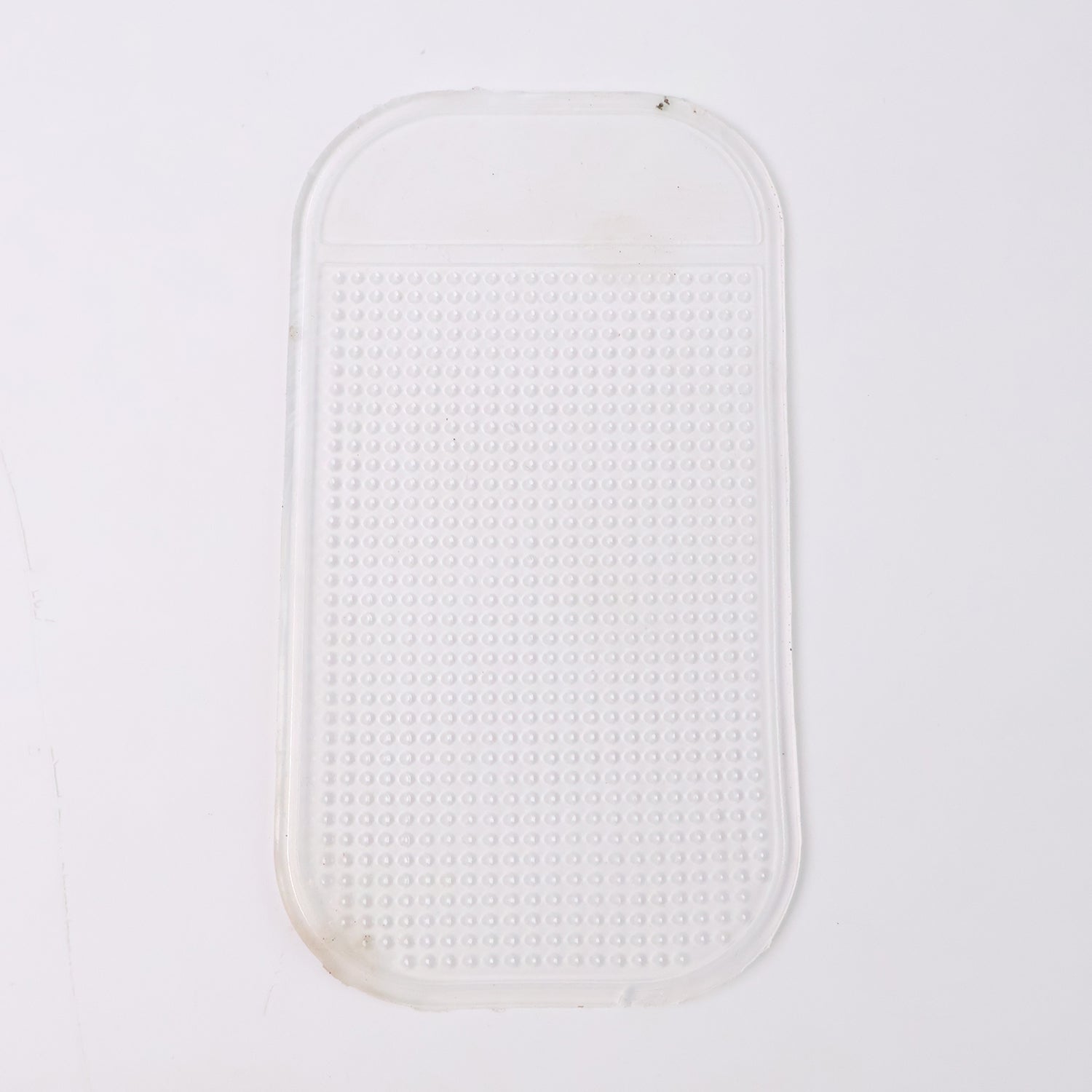 Large transparent anti-slip dashboard mat for car by Wukusy, designed to securely hold items on automotive dashboards.