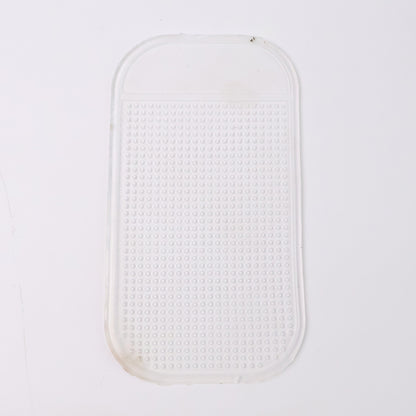 Large transparent anti-slip dashboard mat for car by Wukusy, designed to securely hold items on automotive dashboards.