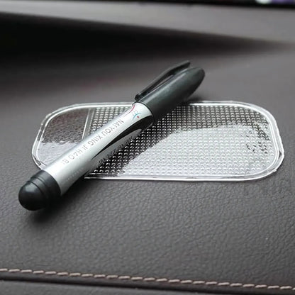 Medium transparent Wukusy automotive anti-slip car dashboard mat, designed to securely hold items on your vehicle's dashboard.