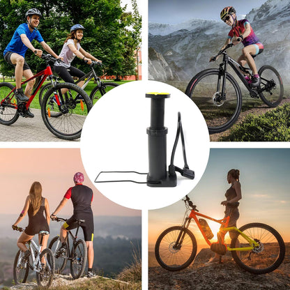 Wukusy Mini Foot Pedal Air Pump for automotive use, compact foot-operated air pump for inflating tires and inflatables.