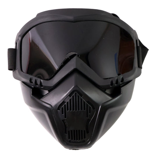 Wukusy off-road motorcycle goggles with windproof lenses and adjustable strap, designed for helmet use and outdoor riding protection.