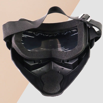 Wukusy motorcycle off-road helmet goggles with windproof glasses, clear lenses, and adjustable strap for protection and visibility.