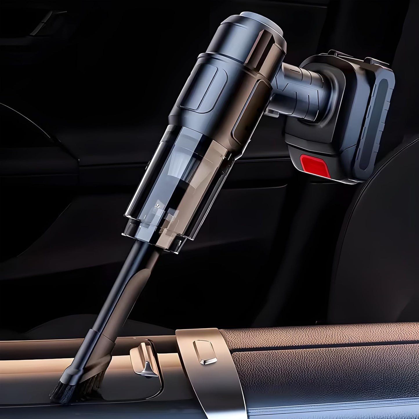 Wukusy automotive wireless handheld vacuum cleaner set with multifunction 240V design for car cleaning and detailing.
