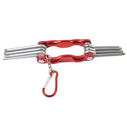 Wukusy 8-in-1 portable cycling bike repair tool set with wrench and screwdriver, ideal for on-the-go bike maintenance.