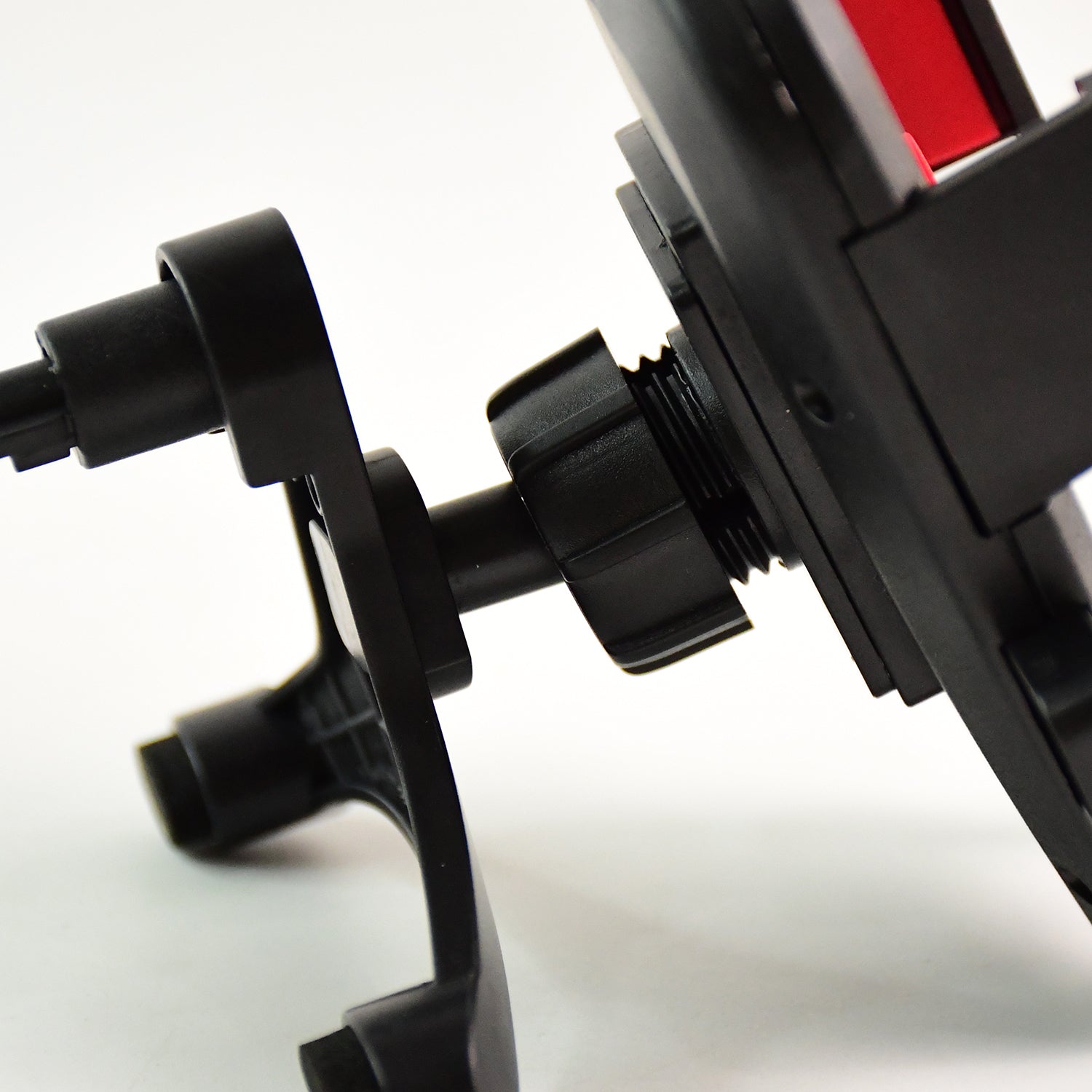 Wukusy premium easy one-touch car mobile holder mount attached to a car dashboard for secure smartphone placement.