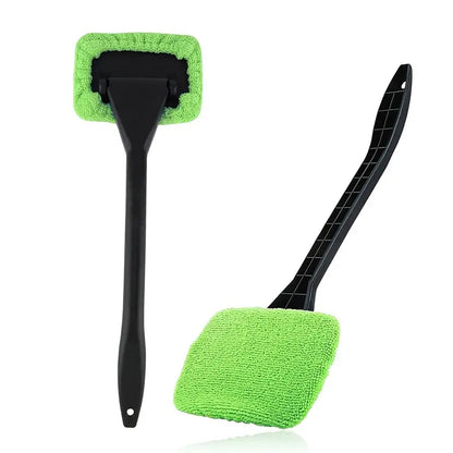 Wukusy windshield glass cleaner wiper with an extra microfiber cloth, 38 cm long for automotive car window cleaning.