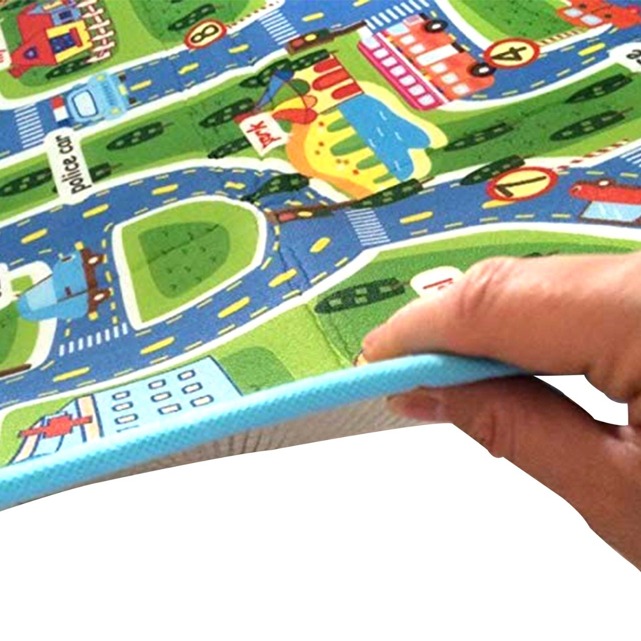 Wukusy waterproof baby play crawl floor mat in size 180x115 cm, single side, ideal for kids' indoor and outdoor activities