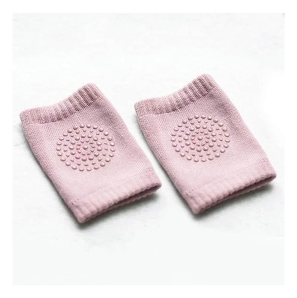 Wukusy toddler wool knit leg warmer with knee guard, soft and warm baby care accessory for knee protection and comfort.