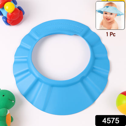 Wukusy adjustable baby shower cap hat with mixed design, soft baby care hat for gentle protection during bath or shower.