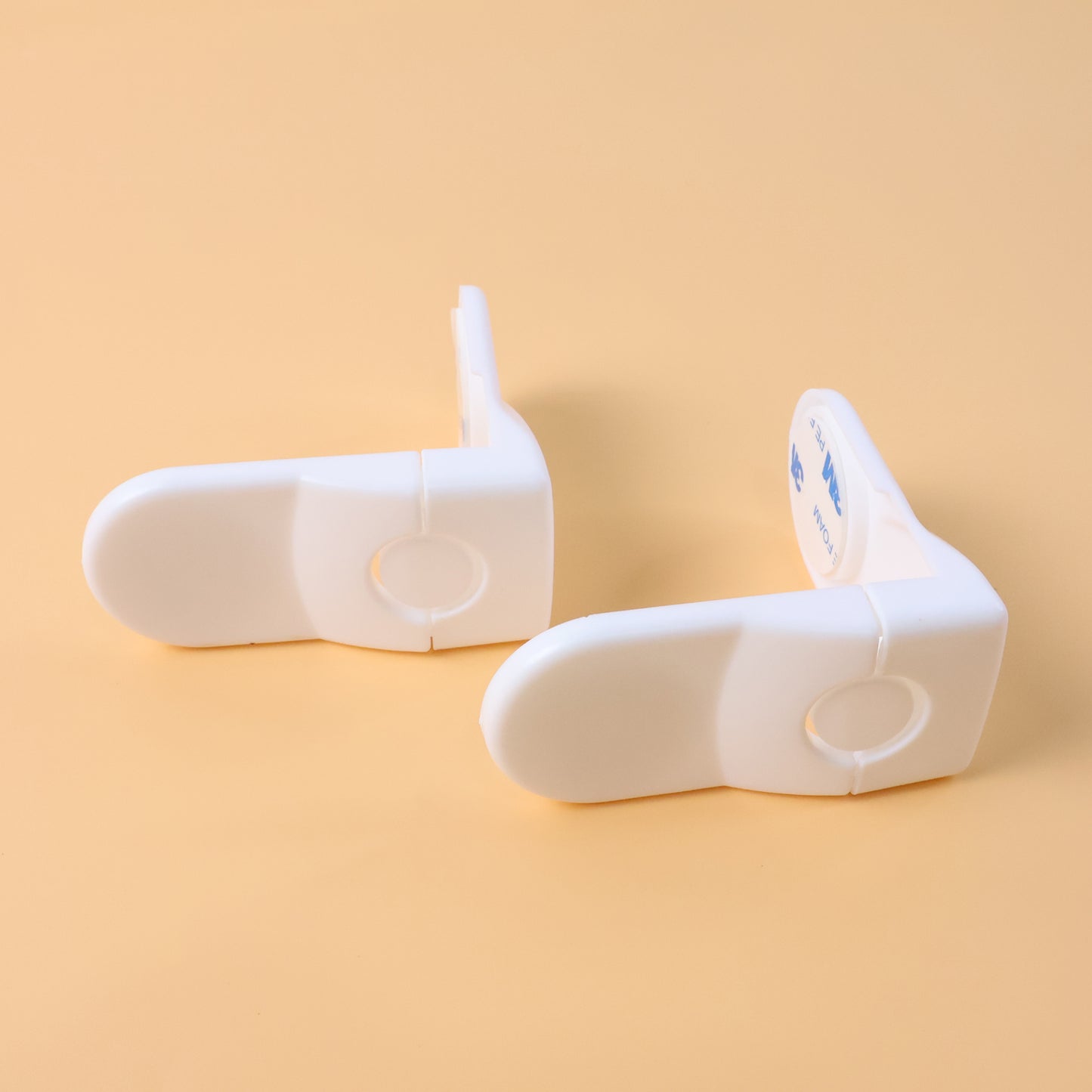 Wukusy baby safety cabinet lock set with two child-proof locks for secure cabinet safety in baby care.