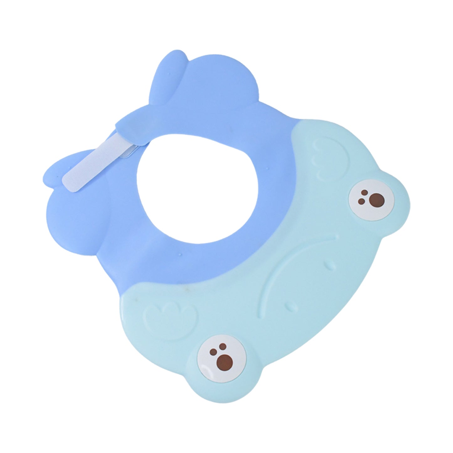 Wukusy baby silicone shower cap for small size, waterproof and soft, designed for gentle hair washing for babies.