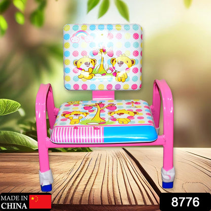 Wukusy cartoon baby chair with strong steel frame, cushioned seat, and high-quality construction for comfortable baby seating.
