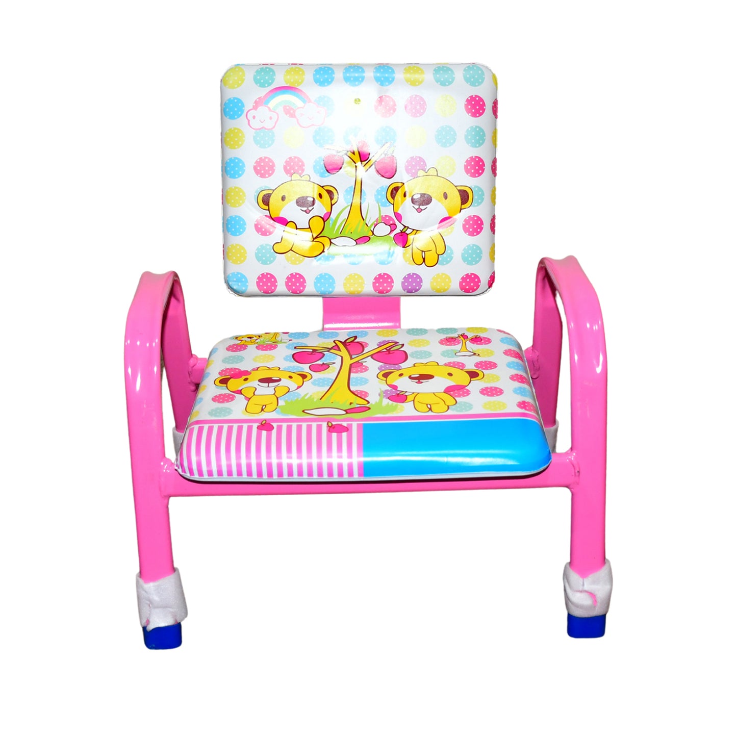Wukusy cartoon baby chair with strong steel frame and cushioned seat, designed for comfort and high-quality baby care.