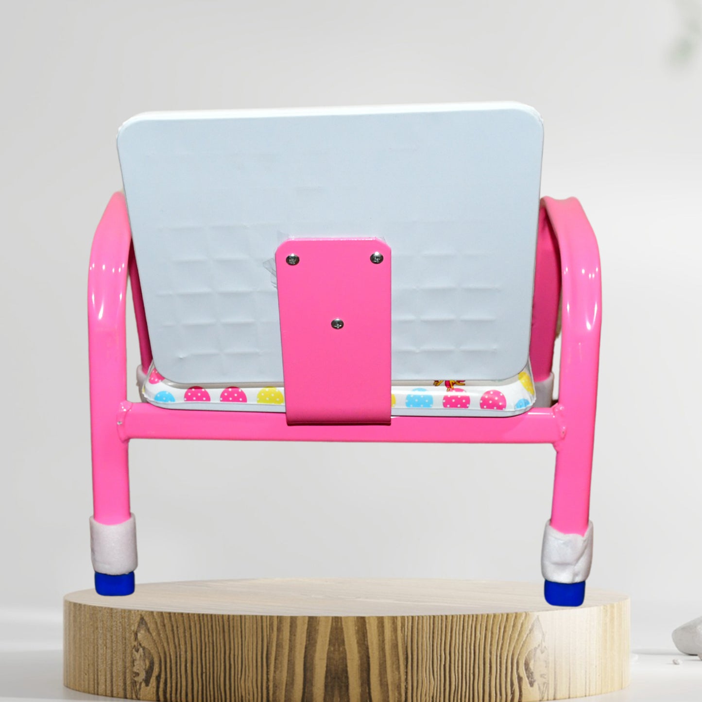 Wukusy cartoon baby chair with steel frame, cushioned seat, and high-quality construction for comfortable baby seating.
