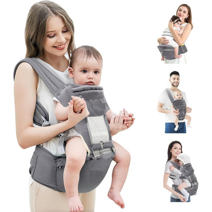 Wukusy ergonomic baby carrier bag for comfortable baby holding and carrying, designed for safe and convenient baby care.