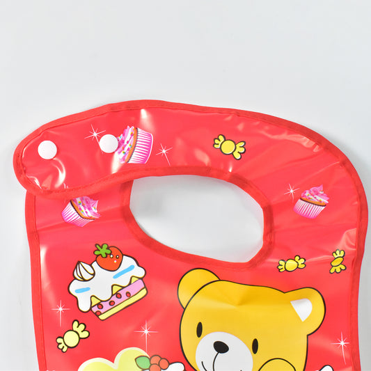 Wukusy waterproof baby bib made of soft fabric, BPA-free, reusable, and multifunctional for baby care.