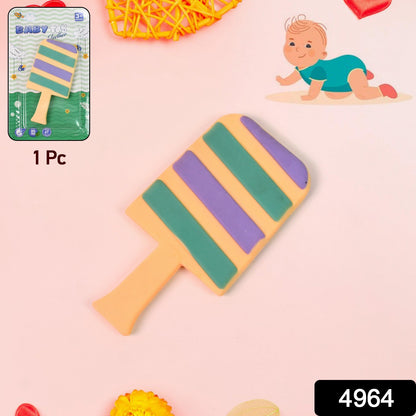 Wukusy silicone candy shape baby teether in vibrant colors, designed for soothing babies during teething.