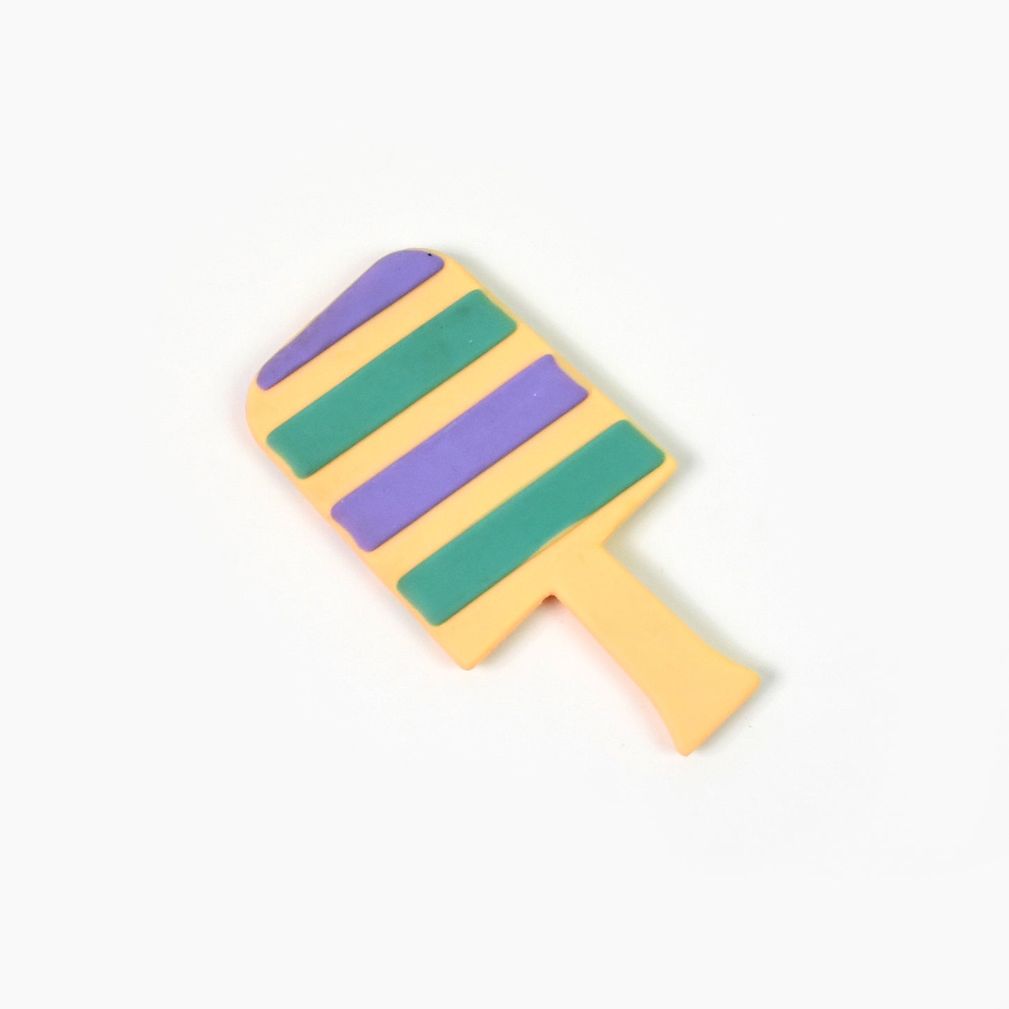 Wukusy silicone candy-shaped baby teether, soft and colorful, designed for infants to soothe gums during teething.