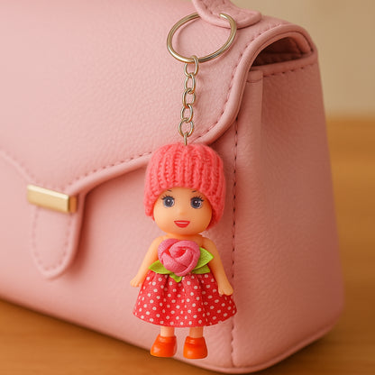 Wukusy multifunction doll bracelet for kids, soft toy with keychain, decorative and cute accessory for boys and girls.