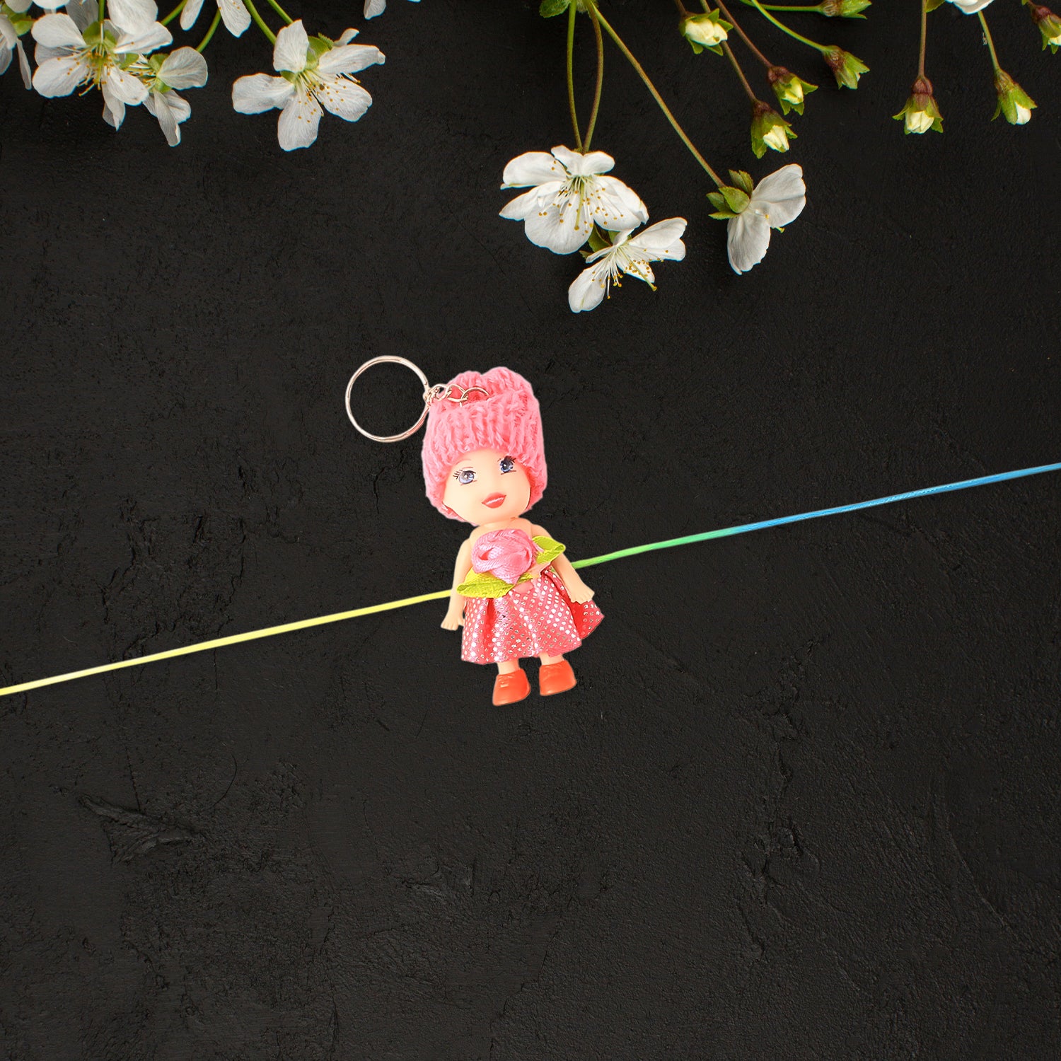 Wukusy multifunction doll bracelet for kids, soft toy with cute keychain, decorative accessory for boys and girls