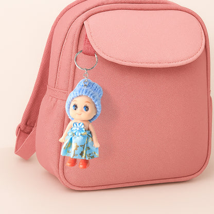 Colorful Wukusy doll Rakhi bracelet with soft toy design and keychain, perfect as a decorative fancy bracelet for kids, boys, and girls.