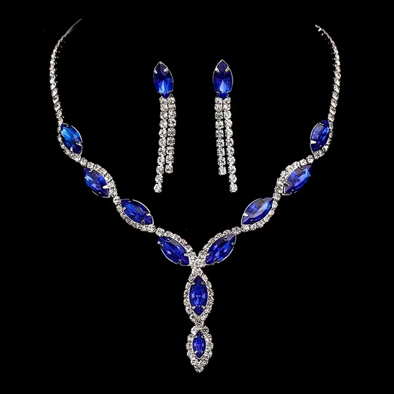 Wukusy bracelet and earrings set featuring mixed color jewelry for wedding occasions, with elegant design and versatile style.