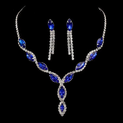 Wukusy bracelet and earrings set featuring mixed color jewelry for wedding occasions, with elegant design and versatile style.