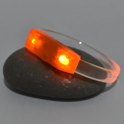 Wukusy multicolor LED running bracelet for runners, featuring bright, adjustable lights on a flexible bracelet.