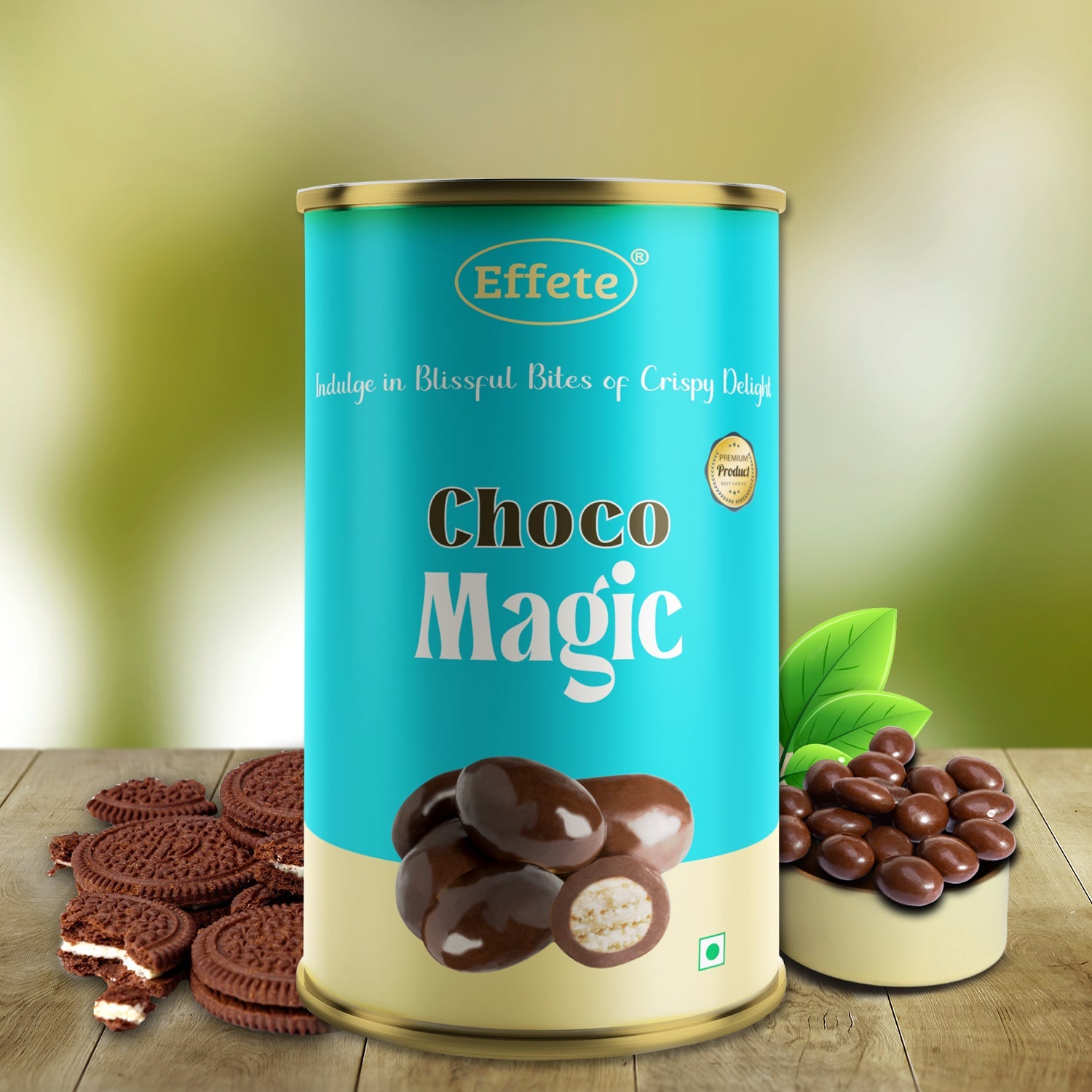 Assorted Wukusy Choco Magic chocolates displayed in a box with colorful wrappers and a variety of shapes and flavors.
